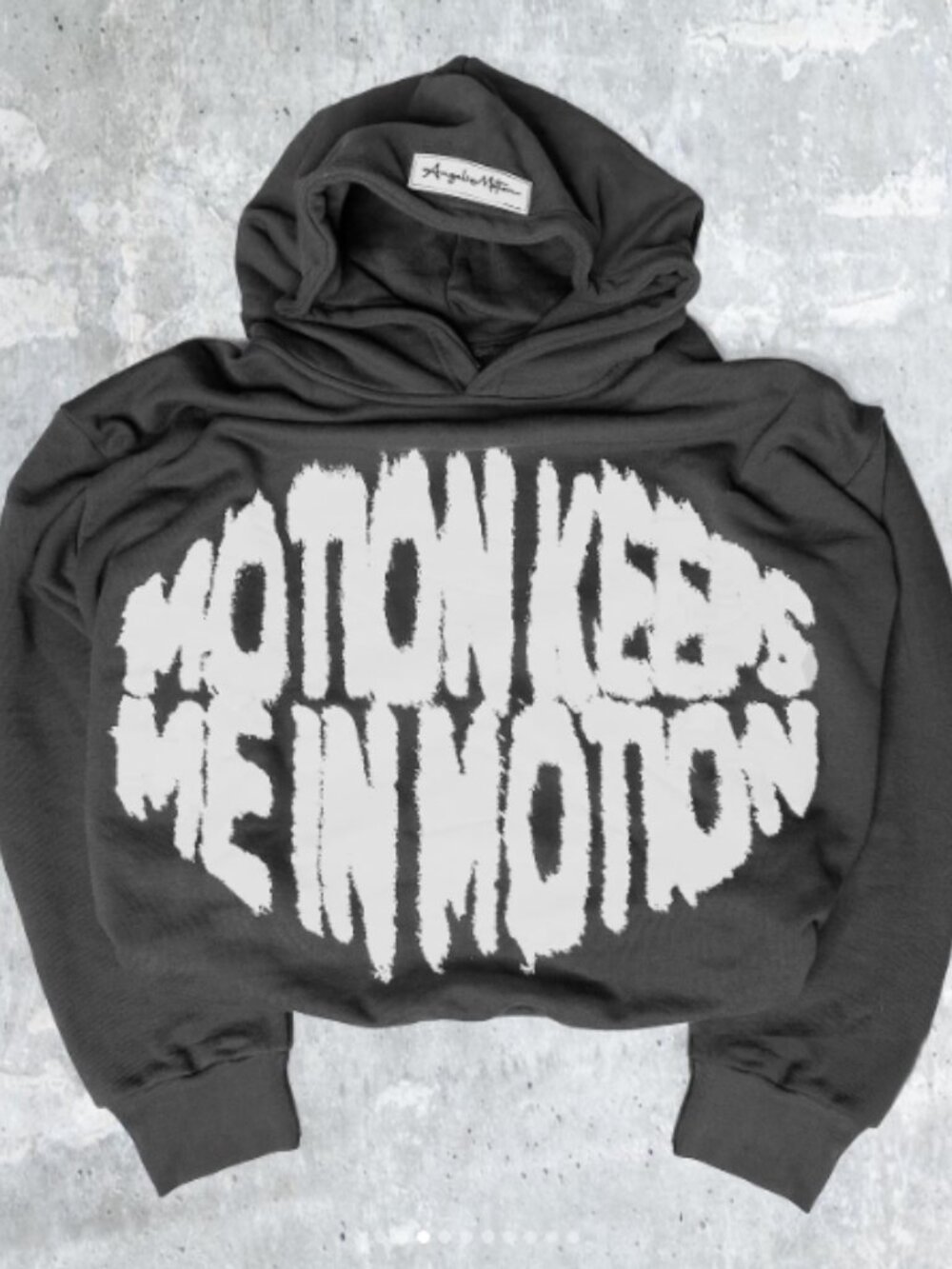 Angelic Motion  “Motion keeps me in Motion” hoodie Med genesis collection grey - Picture 9 of 9